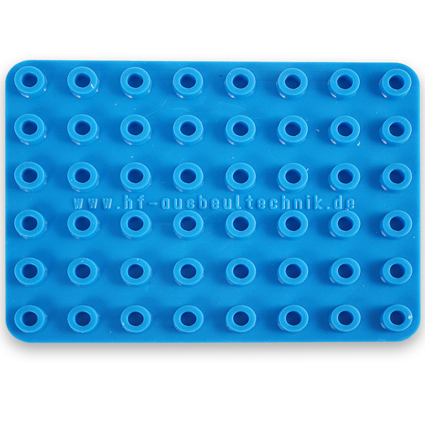 Silicone mat for glue tabs only