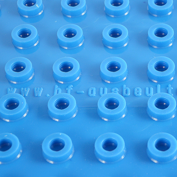 Silicone mat for glue tabs only