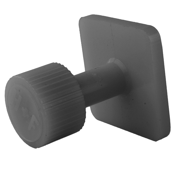 Glue tab with a smooth surface, d = 20 mm, square