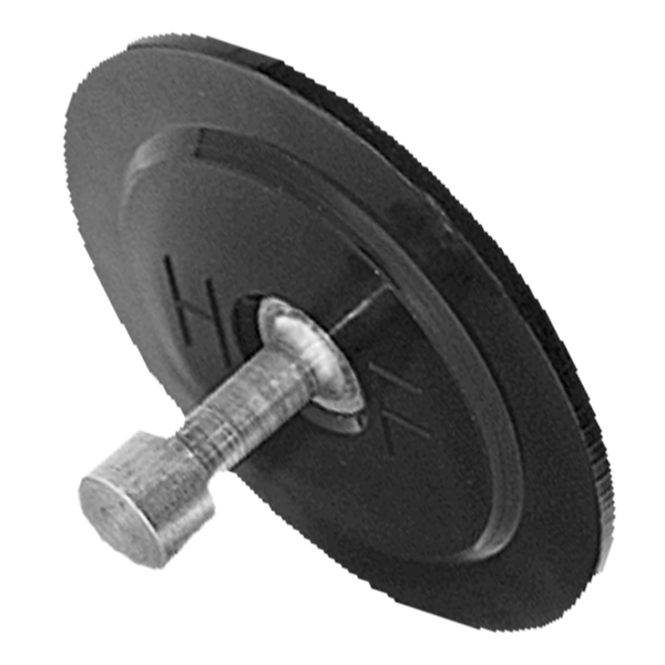 Klebepad mit Metallfuß, d = 70 mm, innenliegende Pyramidenstruktur