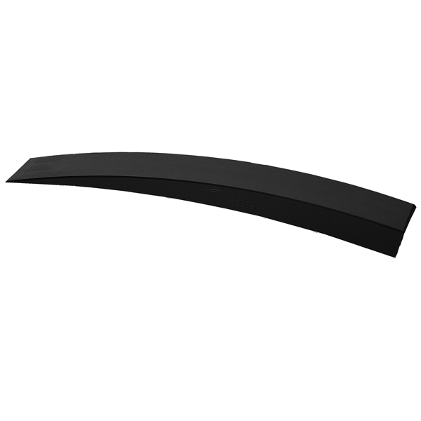 Plastic wedge black, curved