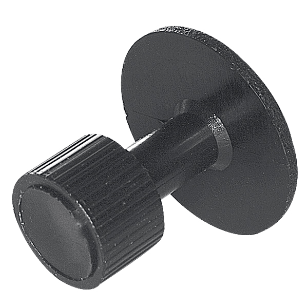 Glue tab with grooved structure, d = 22mm, rough