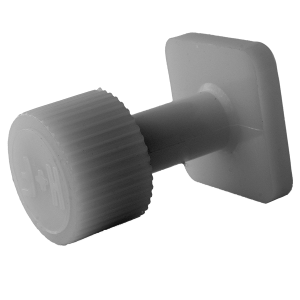 Glue tab with a smooth surface, d = 15 mm, square