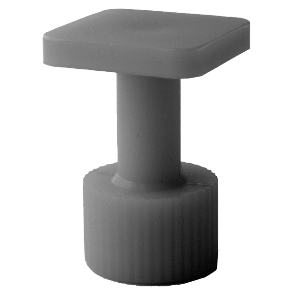 Glue tab with a smooth surface, d = 15 mm, square